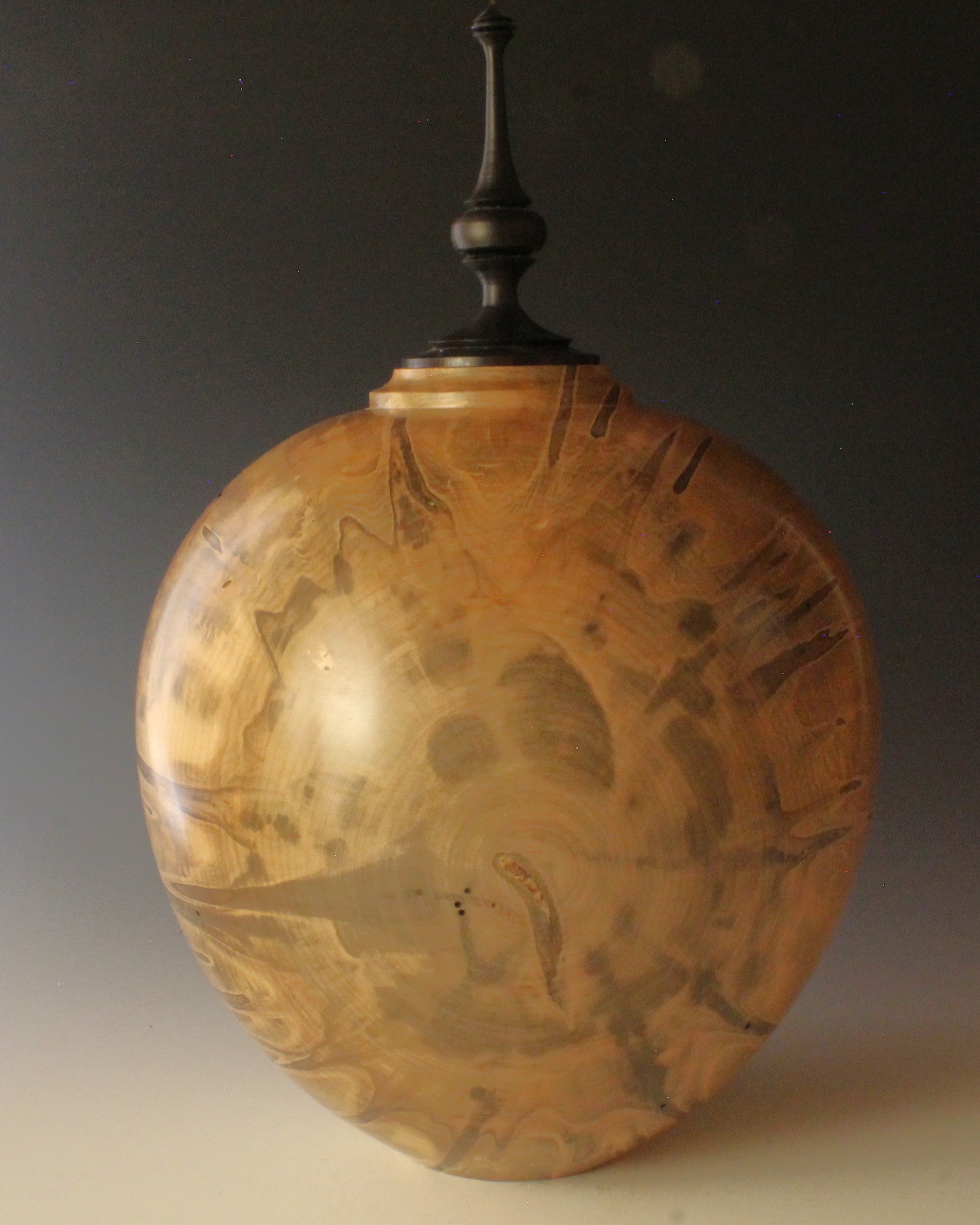 Ambrosia Maple Hollow Form with Blackwood Finial HF-02